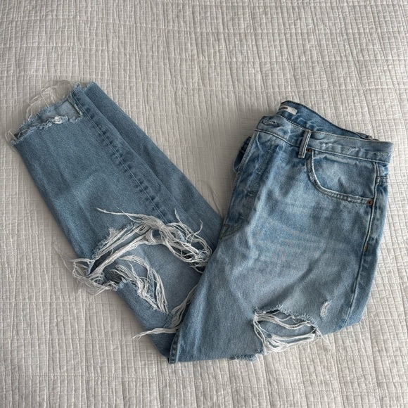 GRLFRND Karolina Guess Again Distressed Indigo Jeans 31 - Picture 9 of 9